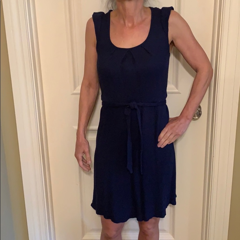Navy Blue ASOS Waffle Dress